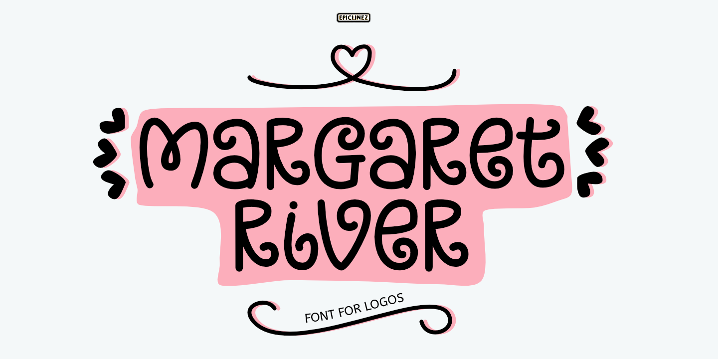 Пример шрифта Margaret River Regular